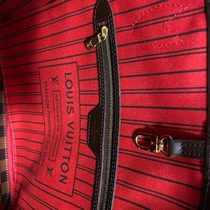 Authentic Louis Vuitton NeverfullMM-Damier Ebene